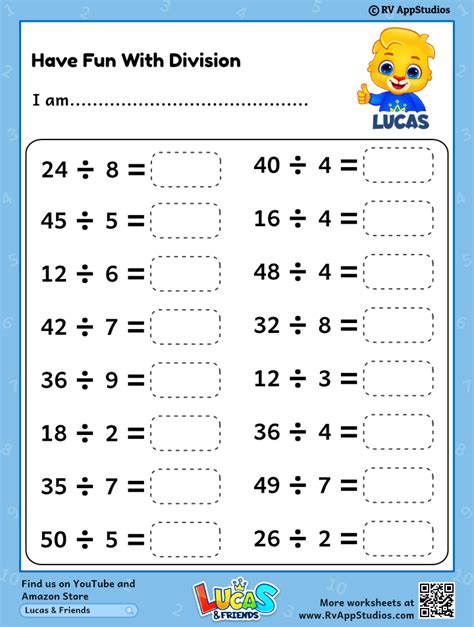 Printable Divide 3.